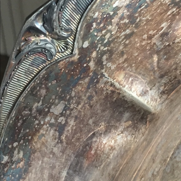 Large Charger Tray Table Decor Deco Style EPNS - Picture 7 of 13